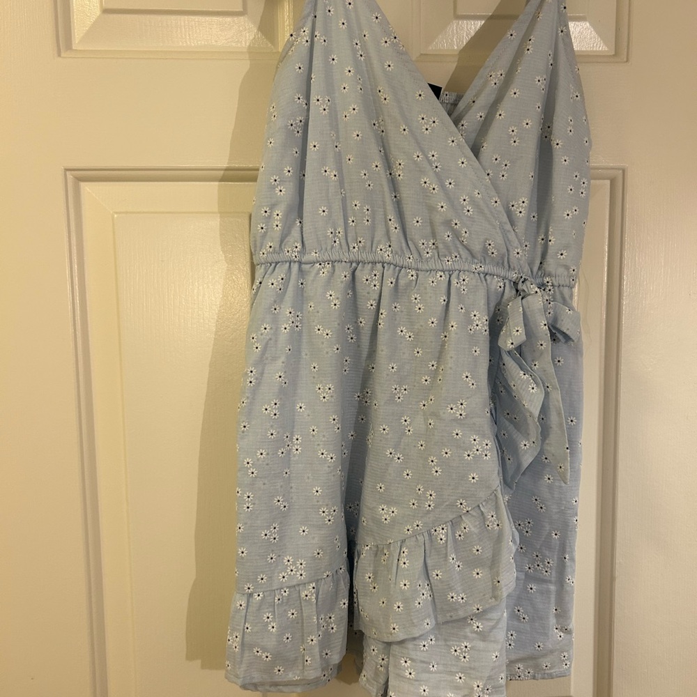 Blue Floral Kids Dress
